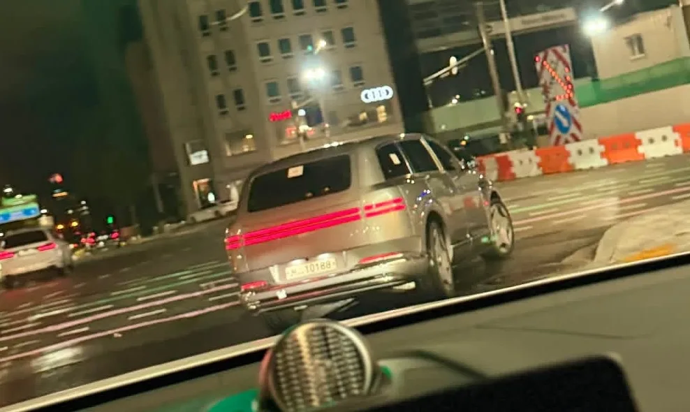 Genesis GV90 Neolun Spotted Testing at Night in Korea