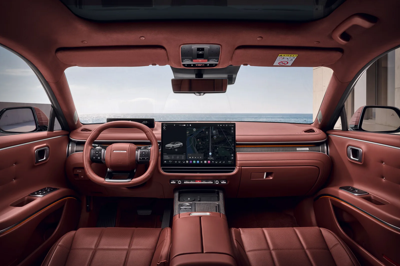 2027 Hyundai Santa Fe Facelift Interior Exposed with Pleos Large ...