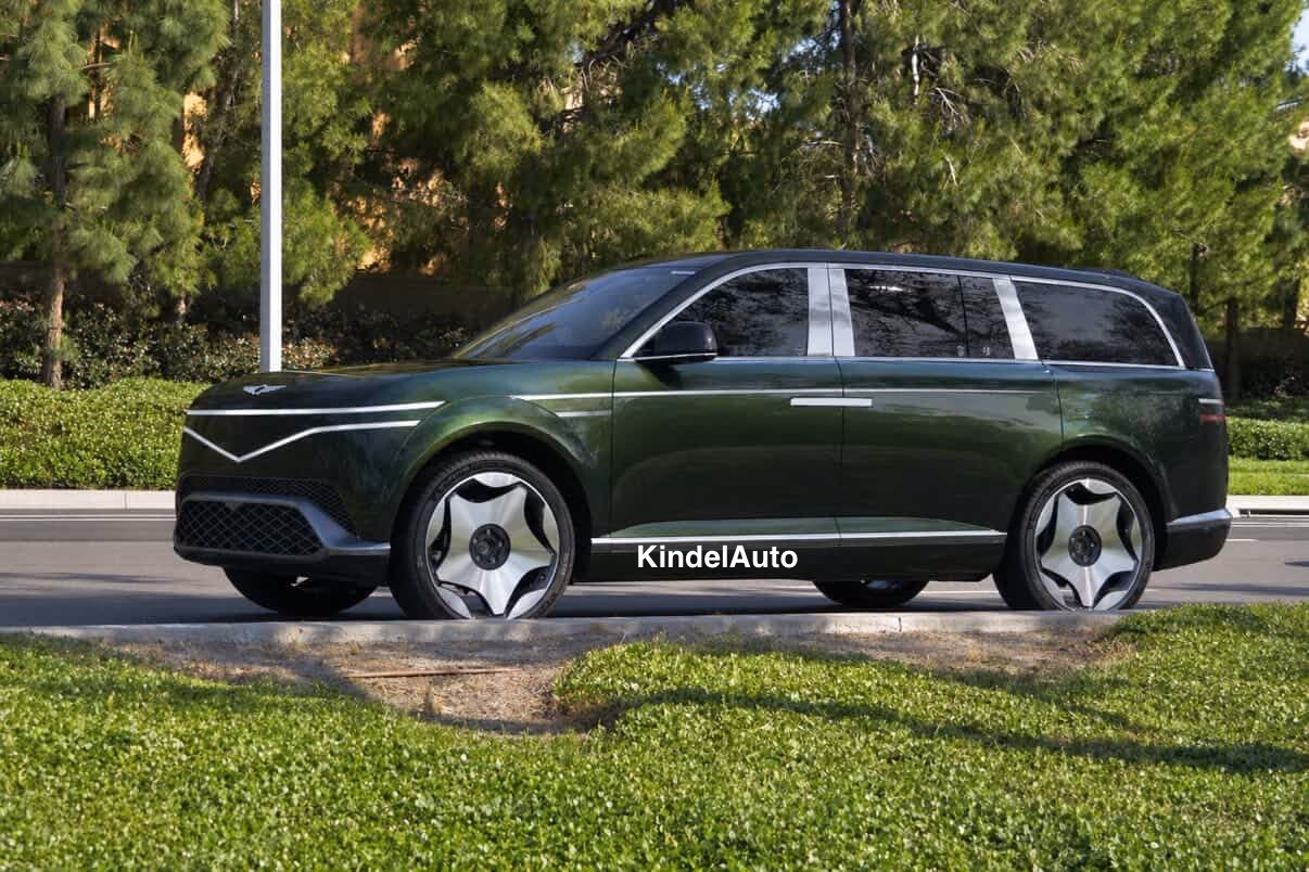 genesis gv90 rendering based spy shots